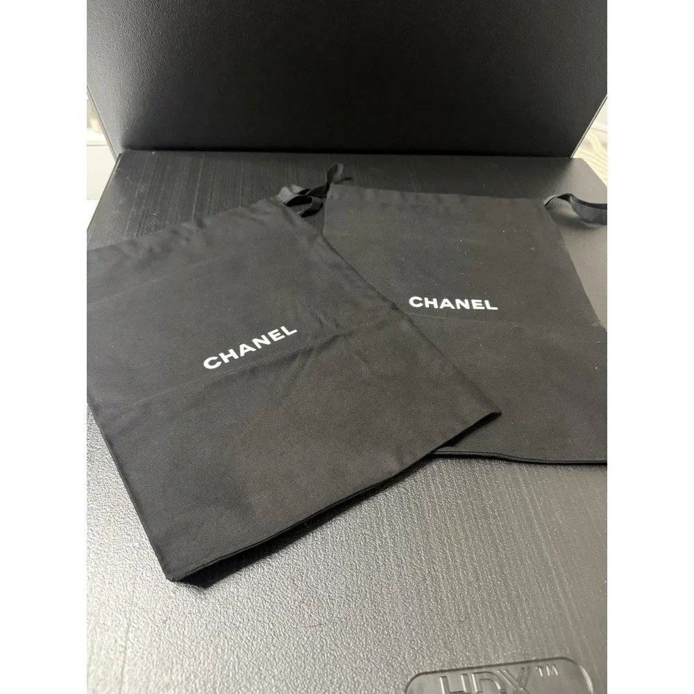Chanel Authentic Empty Black Shoes Box  And 2 Bag Gift Box 12
